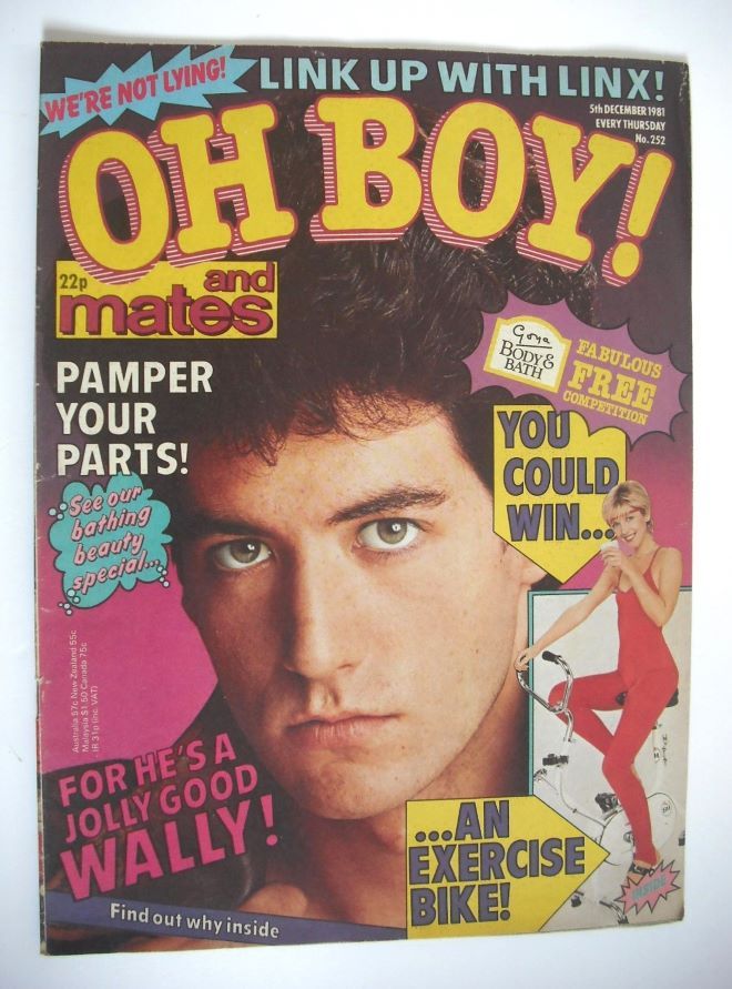 Oh Boy! magazine - 5 December 1981 - Tony Capello cover