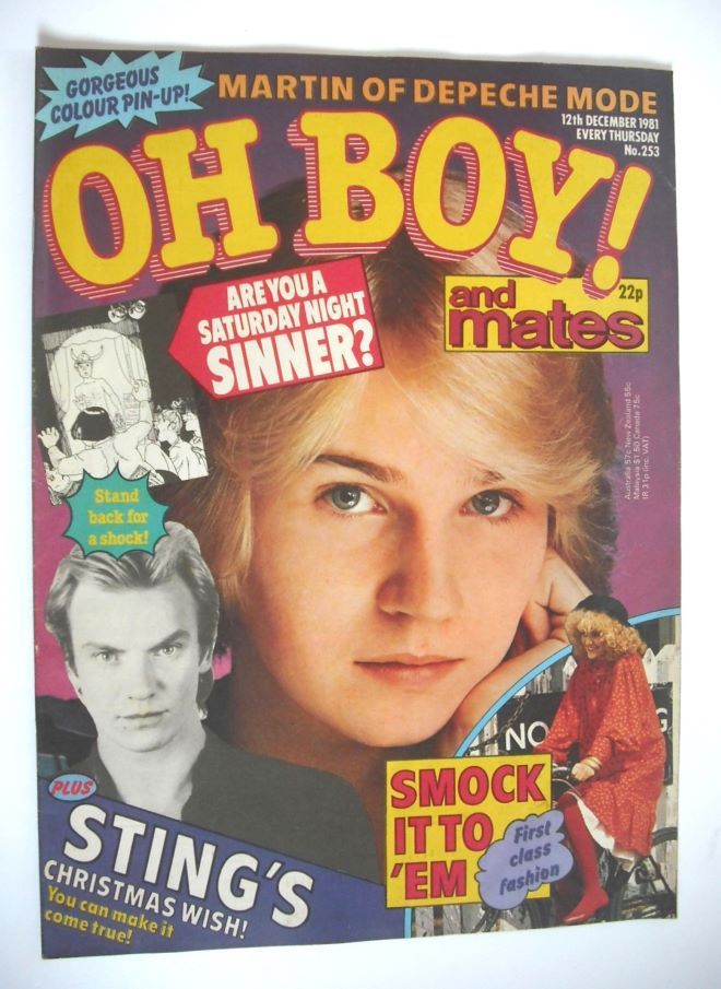Oh Boy! magazine - 12 December 1981 - Damian Winter cover