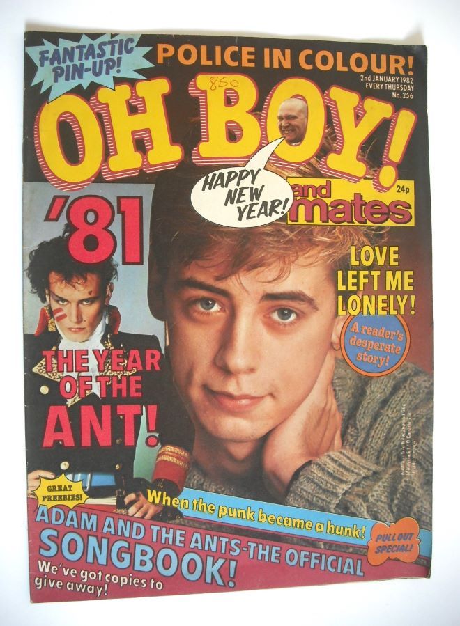 Oh Boy! magazine - 2 January 1982 - Nick Haywood cover