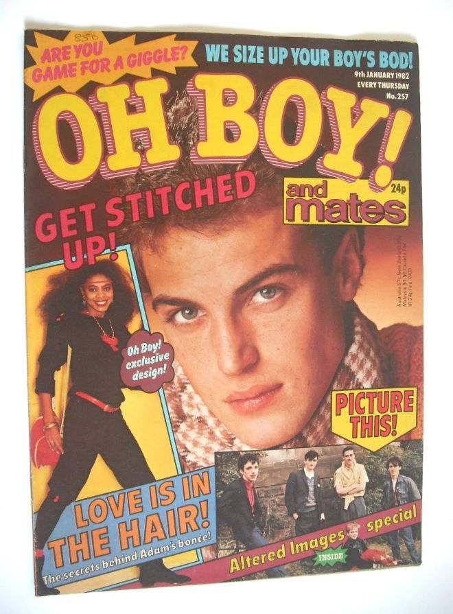 Oh Boy! magazine - 9 January 1982 - Spencer Dixon cover
