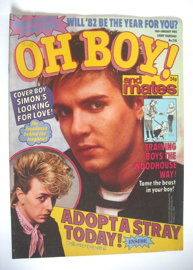 Oh Boy! magazine - 16 January 1982 - Simon Le Bon cover