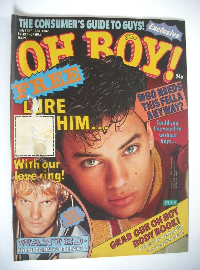 Oh Boy! magazine - 6 February 1982 - Nick Kamen cover