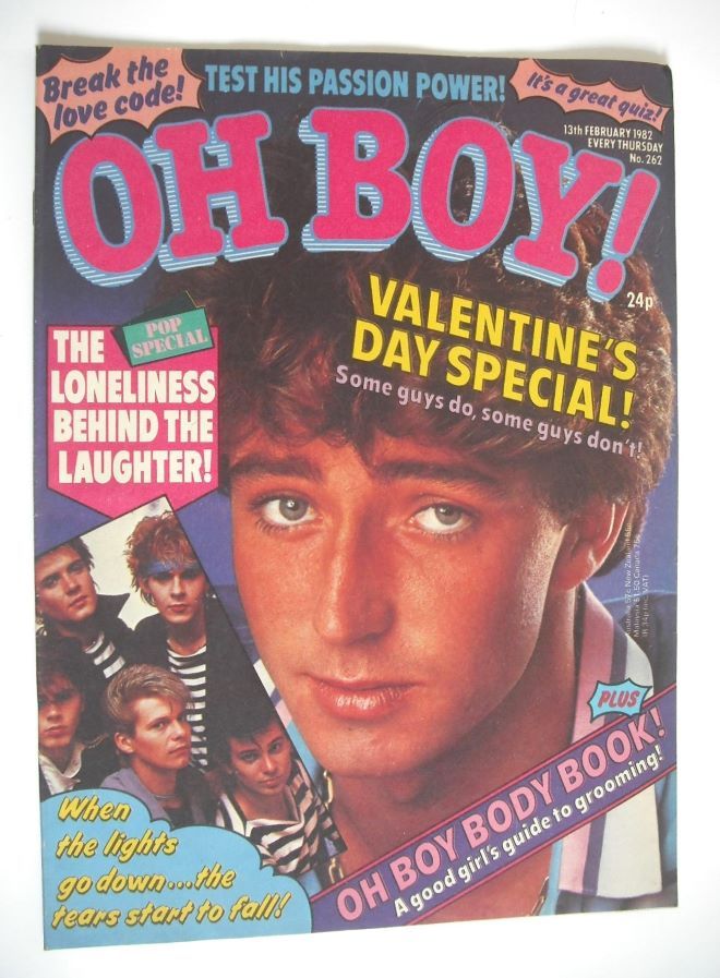 Oh Boy! magazine - 13 February 1982 - David Drew cover