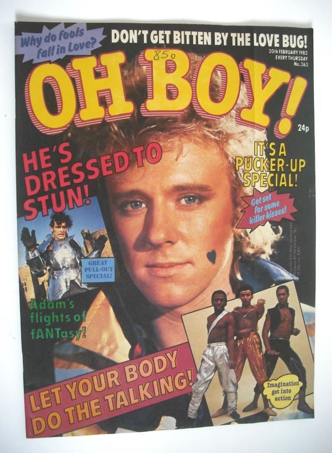 Oh Boy! magazine - 20 February 1982 - Gary Tibbs cover