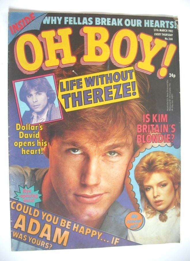 Oh Boy! magazine - 27 March 1982 - John Wiltshire cover
