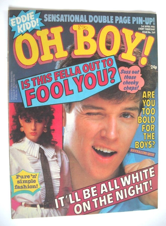 Oh Boy! magazine - 3 April 1982 - Dan Higson cover