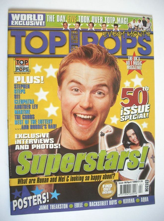 Top Of The Pops magazine - Ronan Keating cover (April 1999)