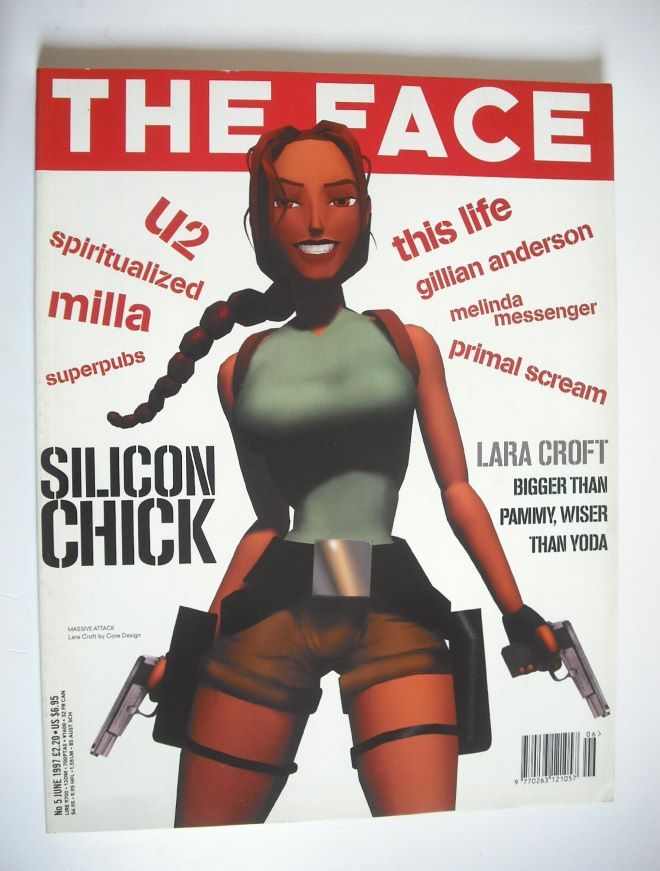 The Face magazine - Lara Croft cover (June 1997 - Volume 3 No. 5)