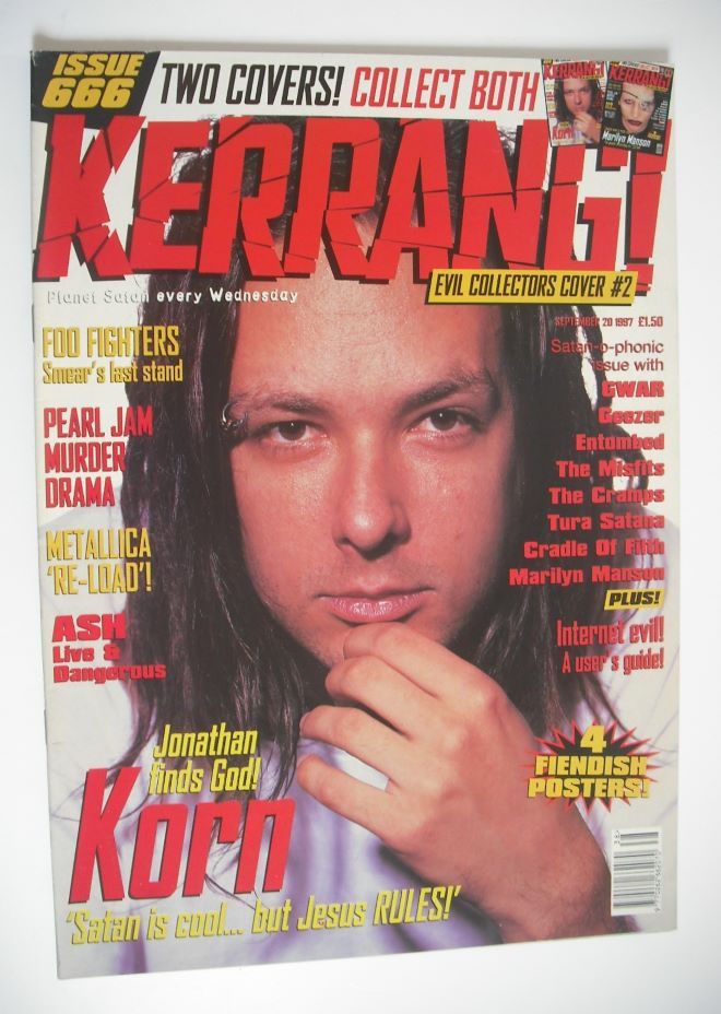 Kerrang magazine - Jonathan Davis cover (20 September 1997 - Issue 666)
