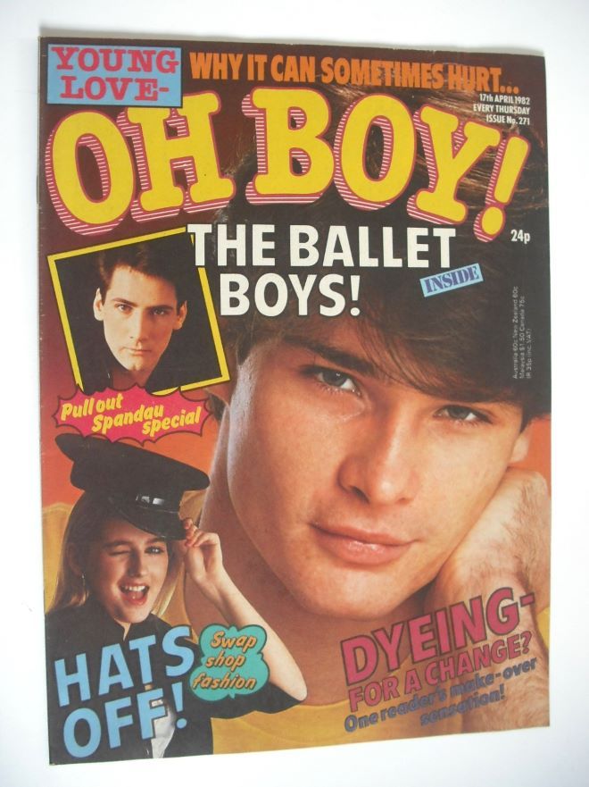 Oh Boy! magazine - 17 April 1982 - Justin Champion cover