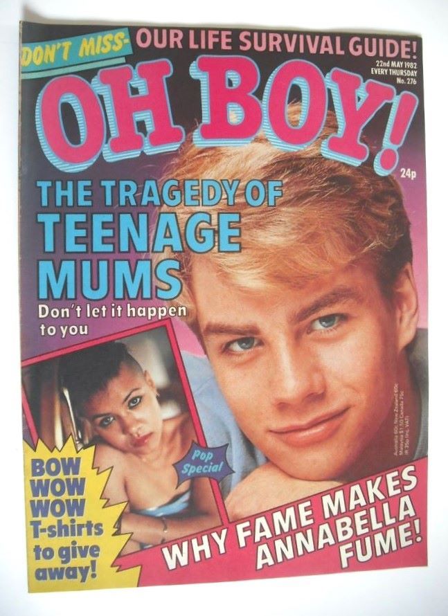 Oh Boy! magazine - 22 May 1982 - Christopher Shervil cover