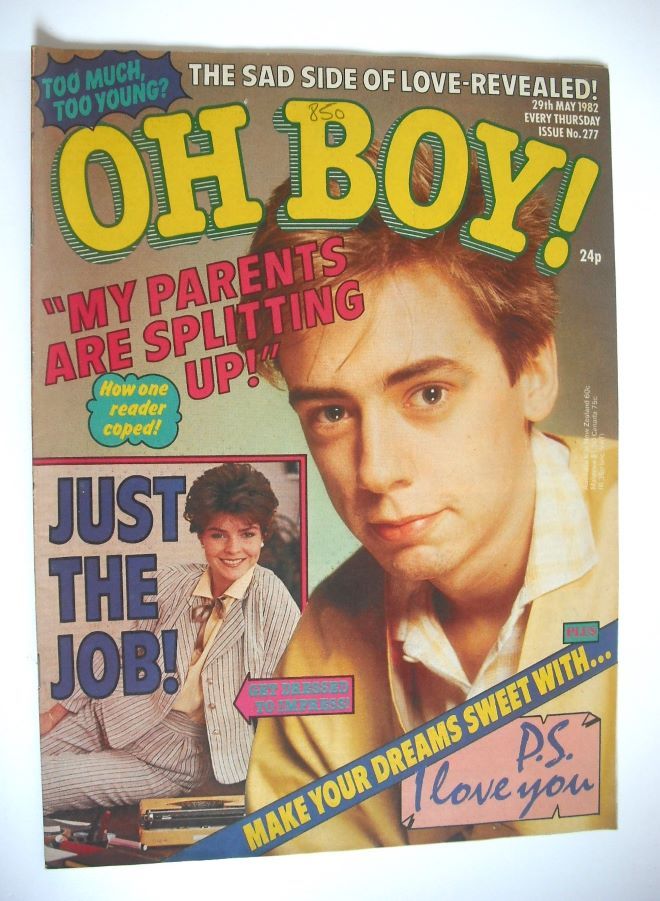 Oh Boy! magazine - 29 May 1982 - Nick Heyward cover