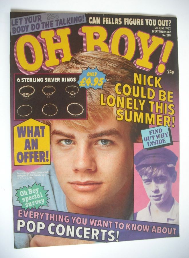 Oh Boy! magazine - 5 June 1982 - Tim Atkins cover