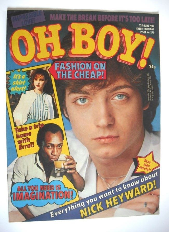Oh Boy! magazine - 12 June 1982 - Steven Fischer cover
