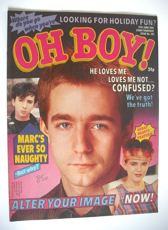 Oh Boy! magazine - 27 June 1982 - Mark Smith cover