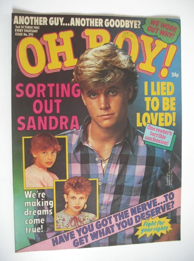 Oh Boy! magazine - 2 October 1982 - Dirk Dahl cover