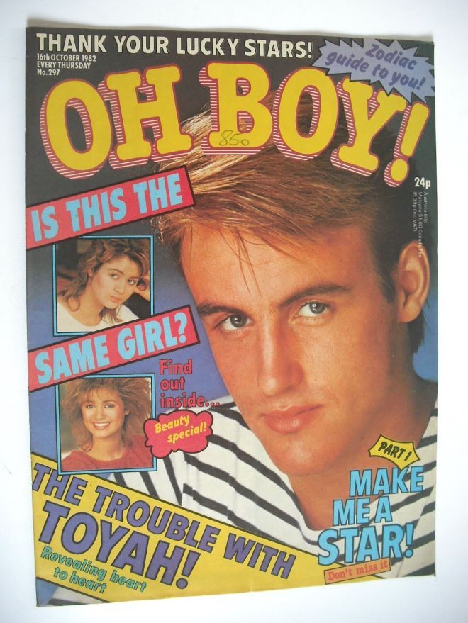 Oh Boy! magazine - 16 October 1982 - Angus Ross cover