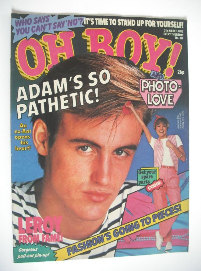 Oh Boy! magazine - 5 March 1983 - Angus Ross cover