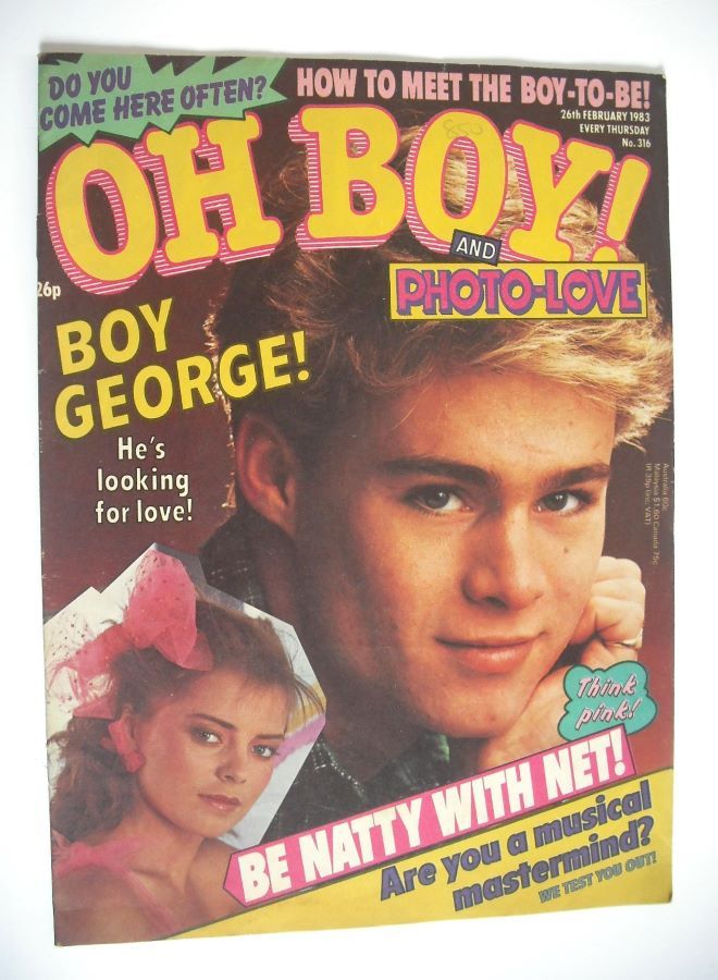 Oh Boy! magazine - 26 February 1983 - Kevin Cardin cover