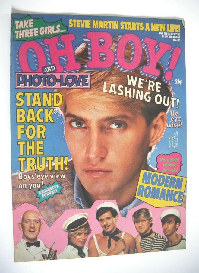 Oh Boy! magazine - 19 February 1983 - Doug Anderson cover