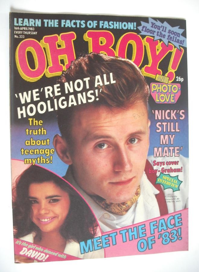 Oh Boy! magazine - 16 April 1983 - Graham Jones cover