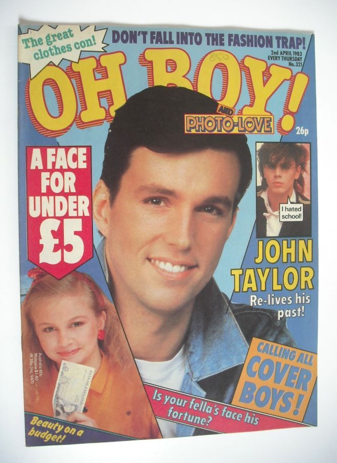 Oh Boy! magazine - 2 April 1983 - Stephen Grant cover