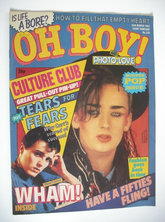Oh Boy! magazine - 26 March 1983 - Boy George cover
