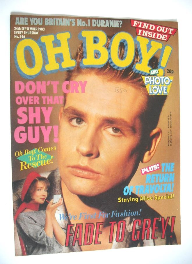 Oh Boy! magazine - 24 September 1983 - Les Pattinson cover