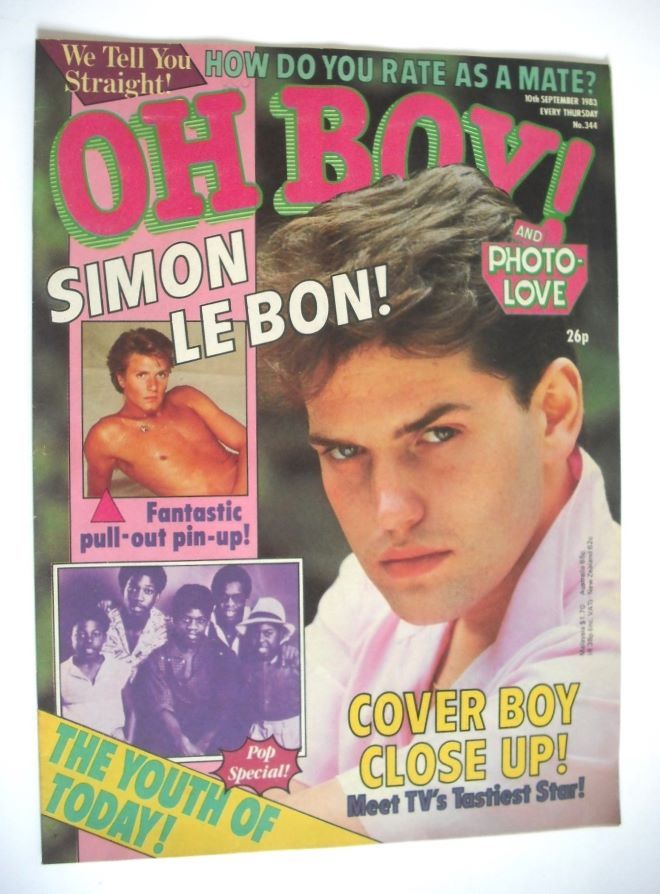 Oh Boy! magazine - 10 September 1983 - Tim Whitnall cover