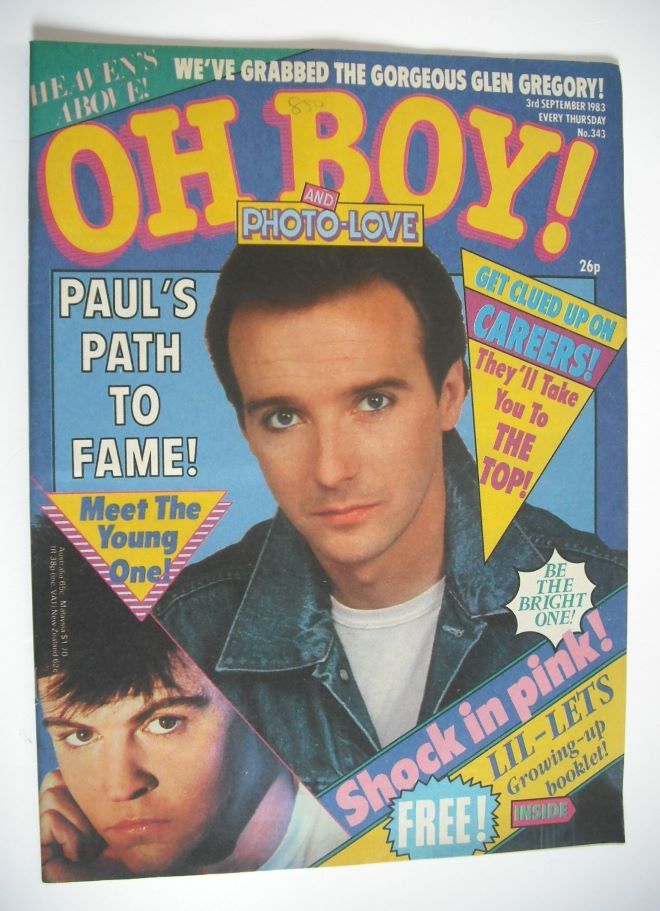 Oh Boy! magazine - 3 September 1983 - Midge Ure cover