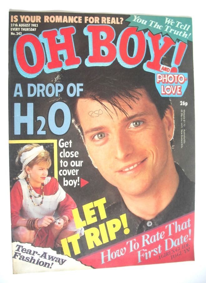 Oh Boy! magazine - 27 August 1983 - Ian Donaldson cover