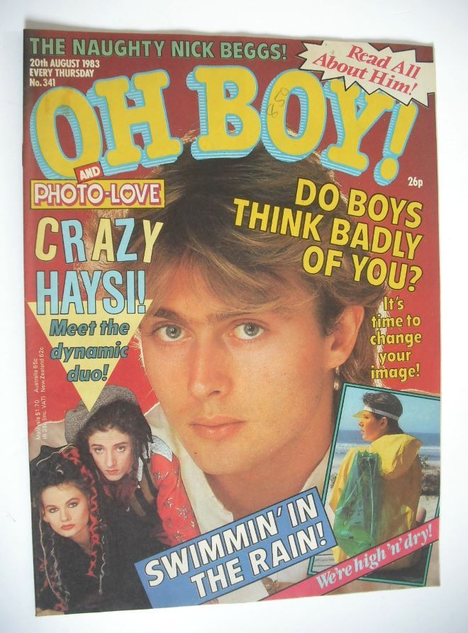 Oh Boy! magazine - 20 August 1983 - Nikki Richards cover