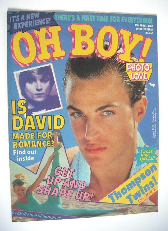 Oh Boy! magazine - 13 August 1983 - Spencer Dixon cover