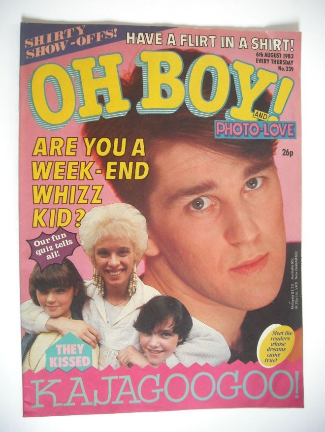 Oh Boy! magazine - 6 August 1983 - Gary Daly cover