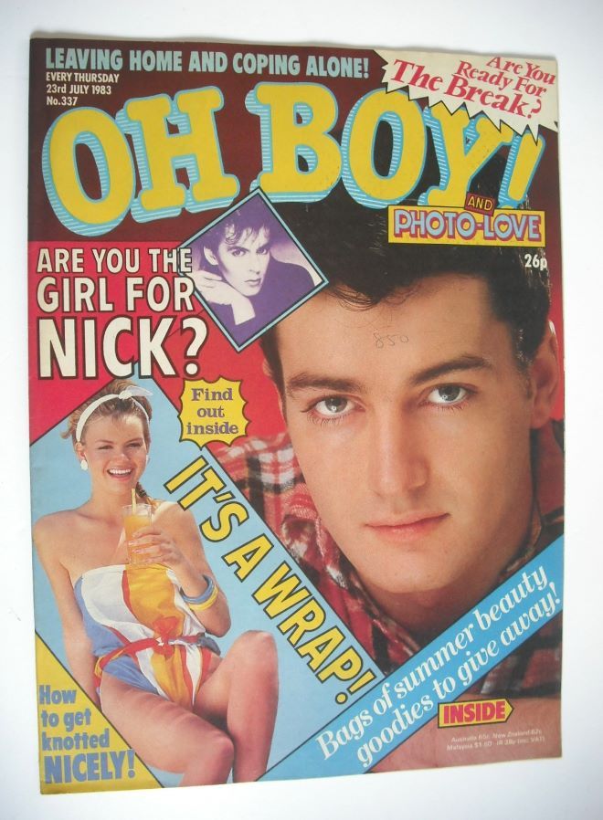 Oh Boy! magazine - 23 July 1983 - David Brennan cover