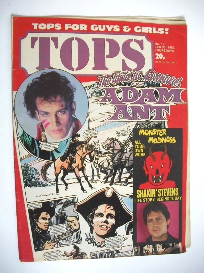 Tops magazine - 30 January 1982 - Adam Ant cover (No. 17)