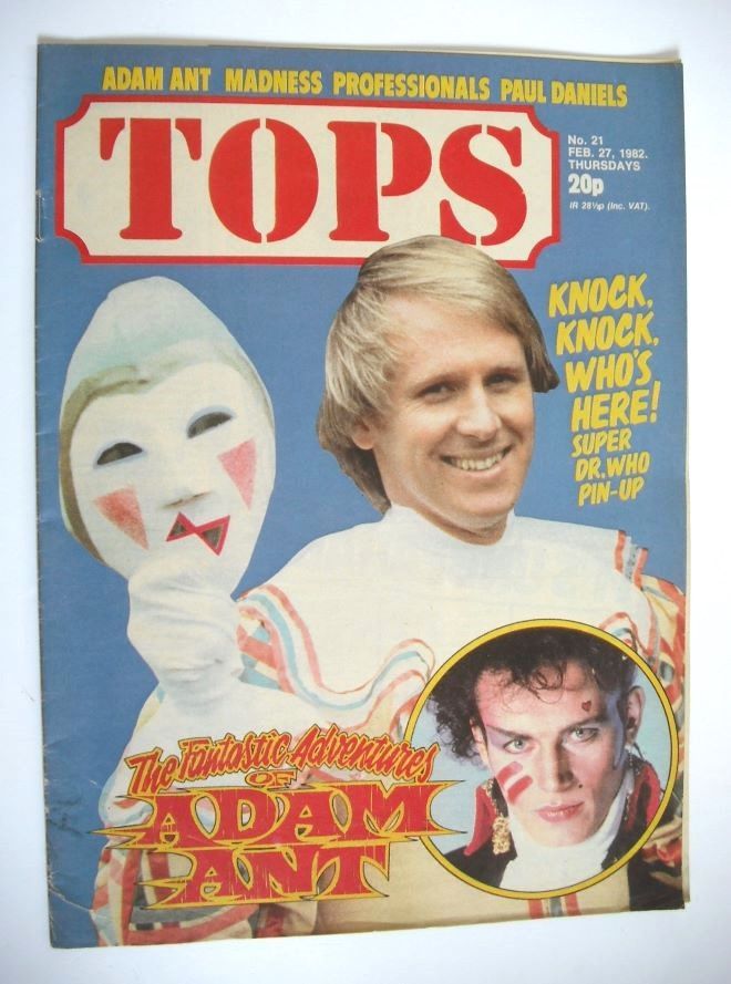 Tops magazine - 27 February 1982 - Peter Davison cover (No. 21)
