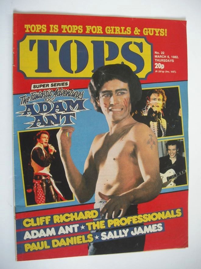 Tops magazine - 6 March 1982 - Adam Ant cover (No. 22)