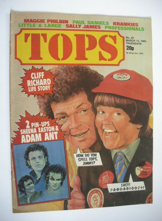 Tops magazine - 13 March 1982 - The Krankies cover (No. 23)