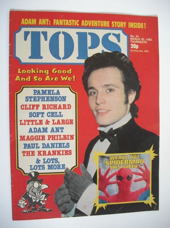 Tops magazine - 20 March 1982 - Adam Ant cover (No. 24)