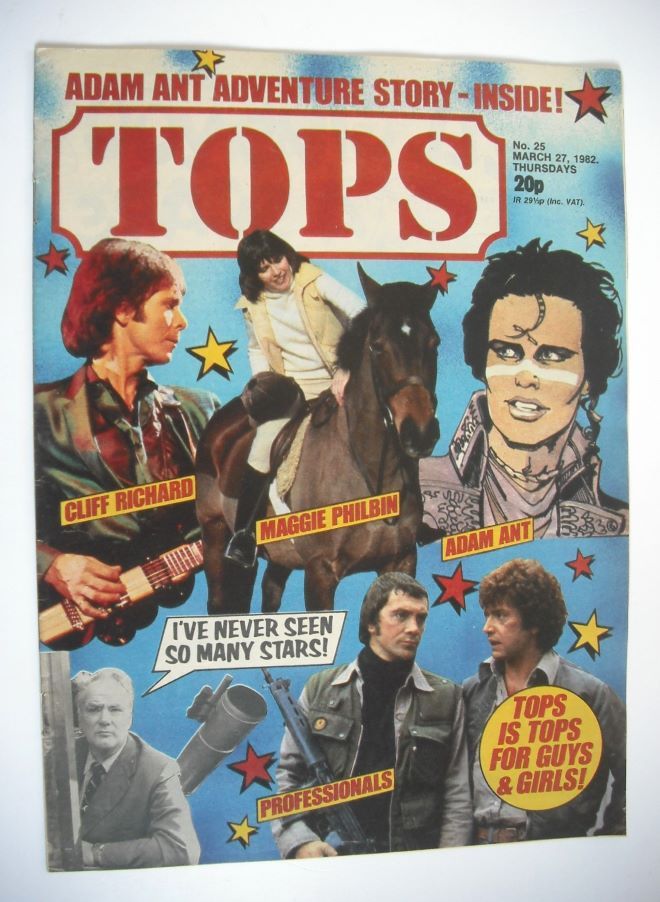 Tops magazine - 27 March 1982 - Top Stars cover (No. 25)