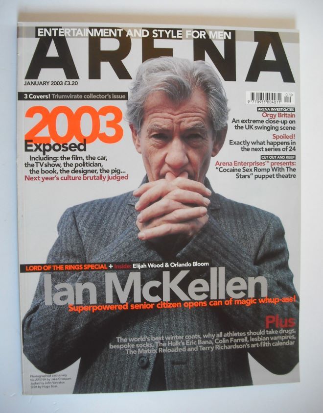 Arena magazine - January 2003 - Ian McKellen cover