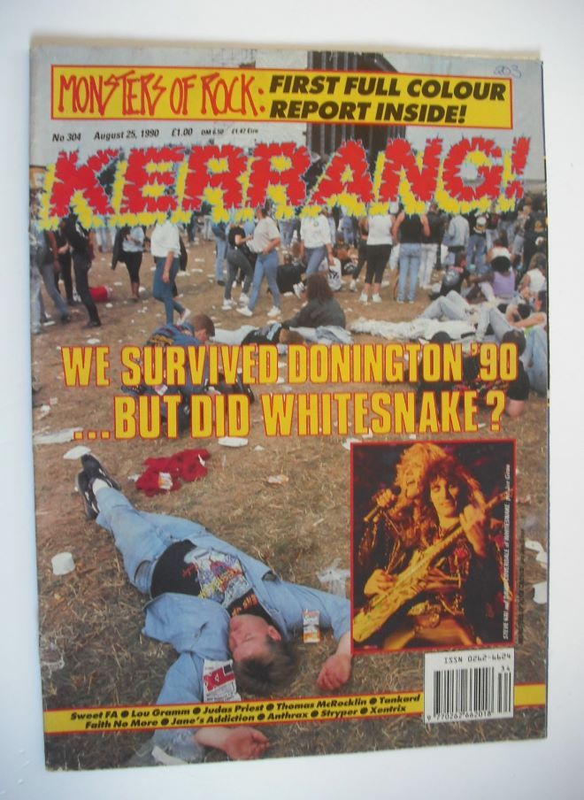 Kerrang magazine - 25 August 1990 (Issue 304)