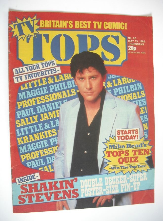 TV Tops magazine - 15 May 1982 - Shakin' Stevens cover (No. 32)