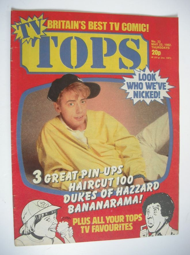 TV Tops magazine - 22 May 1982 - Nick Heyward cover (No. 33)
