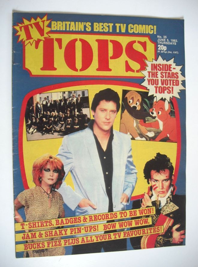 TV Tops magazine - 5 June 1982 - Top Stars cover (No. 35)