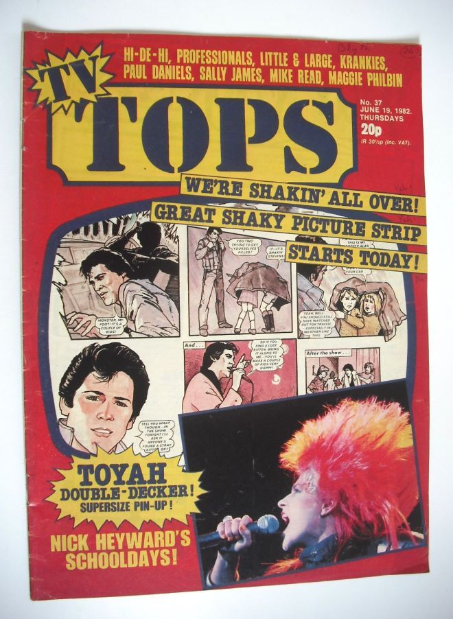 TV Tops magazine - 19 June 1982 - Shakin' Stevens and Toyah cover (No. 37)