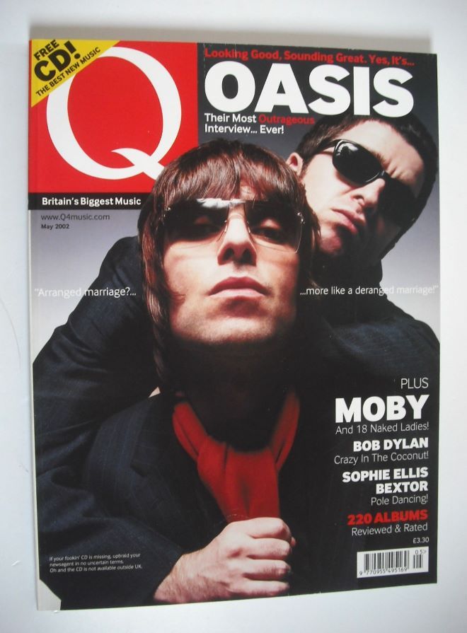 Q magazine - Liam Gallagher and Noel Gallagher cover (May 2002)