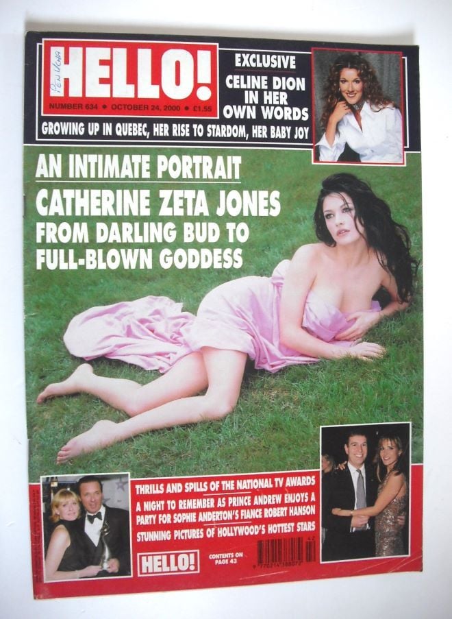 Hello! magazine - Catherine Zeta Jones cover (24 October 2000 - Issue 634)