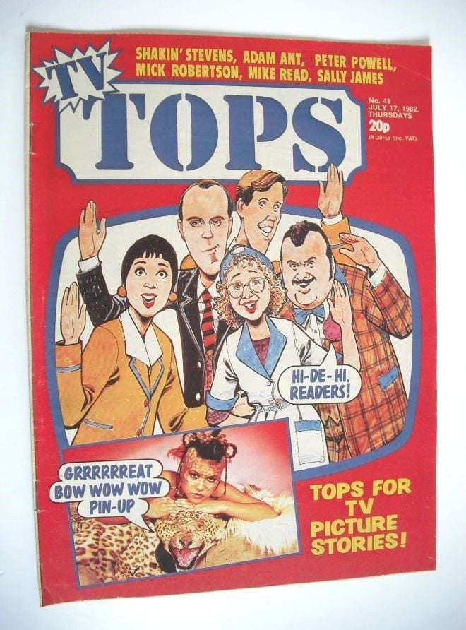TV Tops magazine - 17 July 1982 - Hi-De-Hi! cover (No. 41)